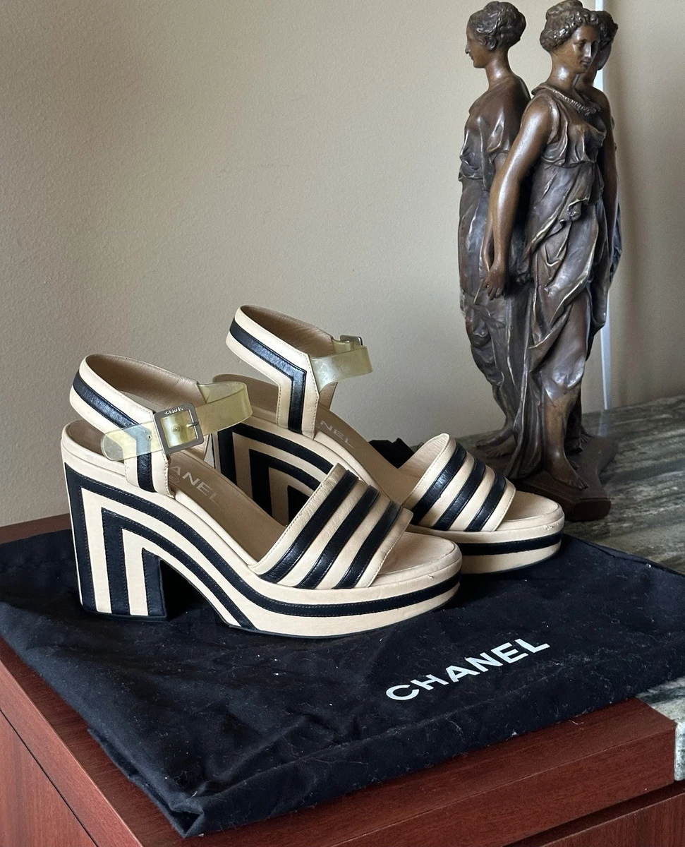 CHANEL Block High (3-3.9 in) Heel Height Heels for Women for sale