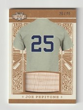 2025 Leaf Lumber Joe Pepitone Game-Used Bat Low SN 26/40 NY Yankees CC