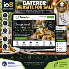 Caterer Website ? WordPress Design with Booking System ? No Monthly Fees