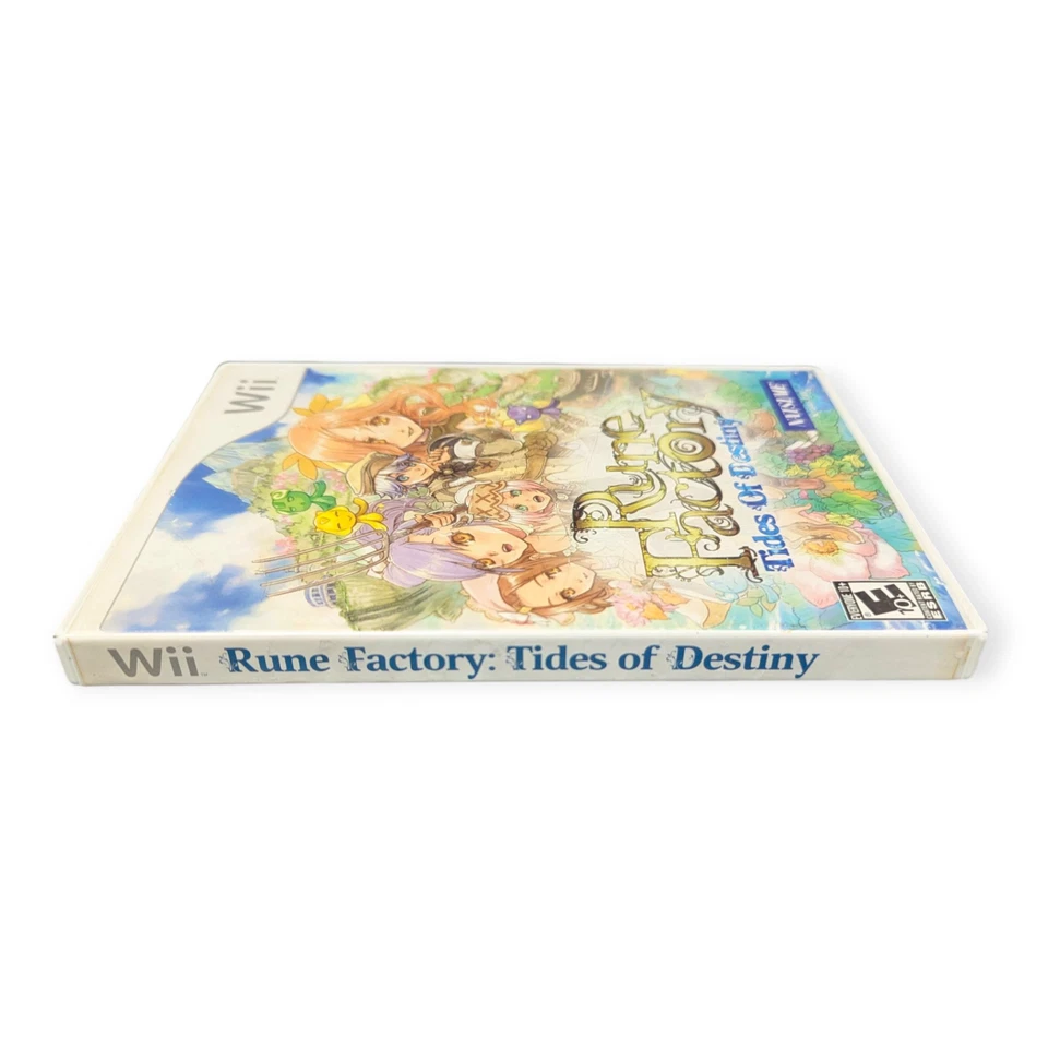 Rune Factory: Tides of Destiny (Wii, 2011) Game & Case - Missing Manual - Image 4 of 4