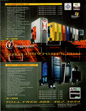 ibuypower AMD Athlon XP PC Computer Vintage Ad Print Flyer 2002 NVIDIA MSI