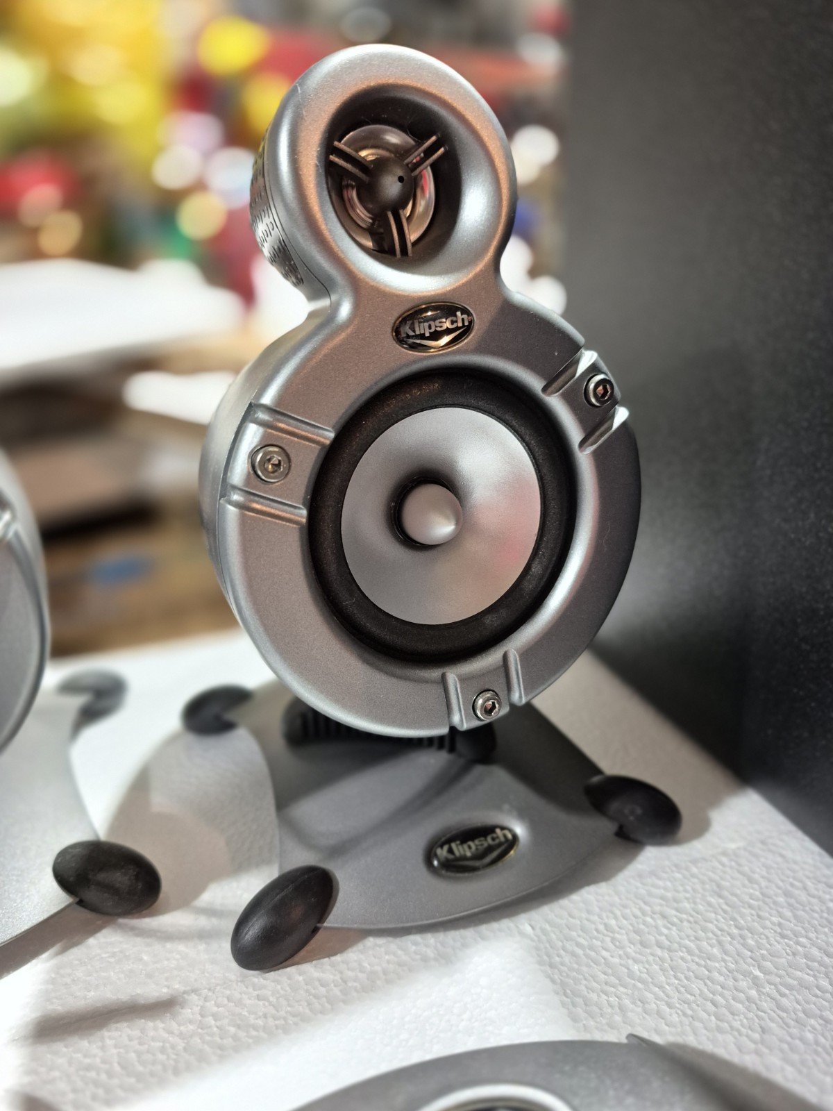 Klipsch GMX Promedia A-2.1 (good condition With Cables) no power cord @subwoofer