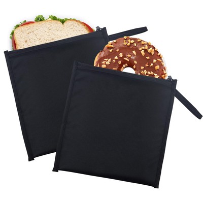 Reusable Sandwich Bags Set of 2, BPA Free Insulated Lunch Bag for Men Women, ...