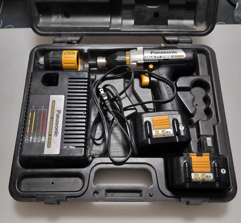 Taladro inalámbrico Panasonic EY6535 GQW con una batería de 3,5 Ah, cargador y estuche Foto 4 de 4