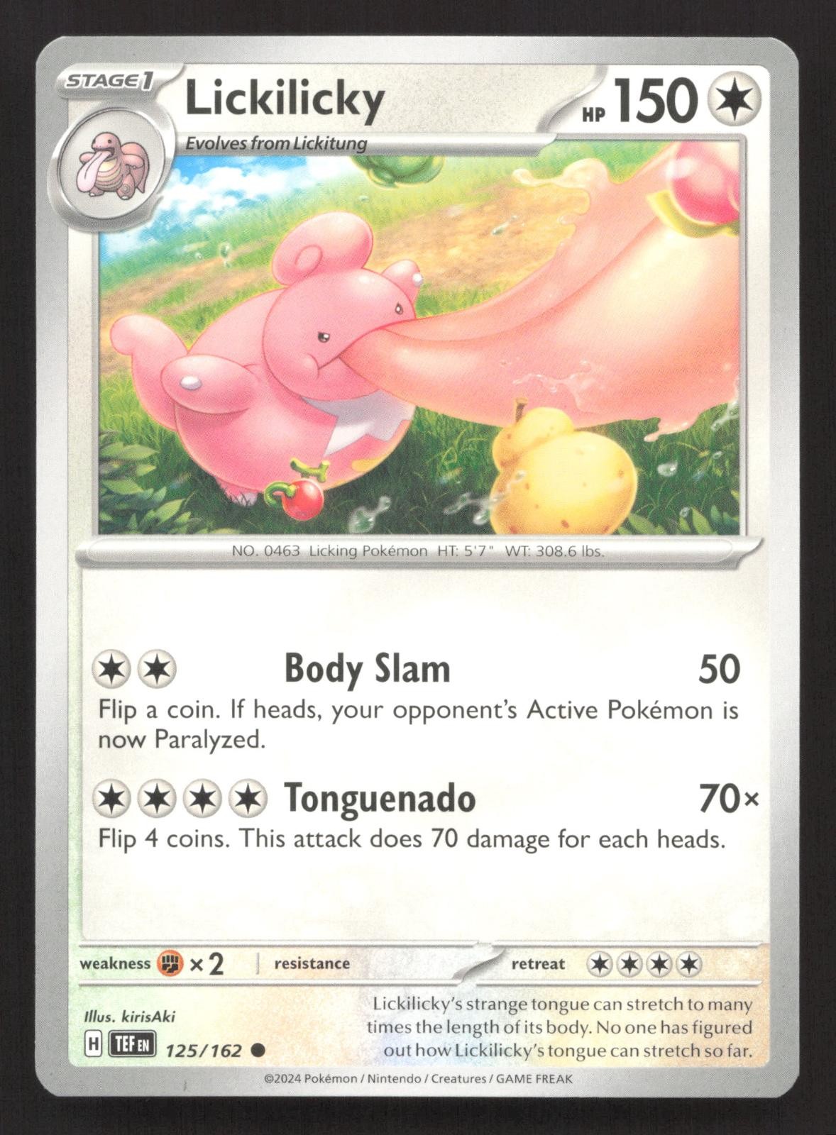 Lickilicky 125/162 Temporal Forces Common Pokemon NM/M