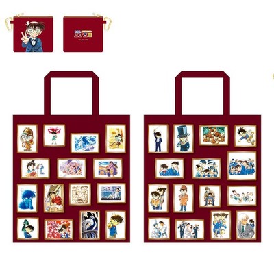 Detective Conan 30th Anniversary Exhibition Eco Bag with Pouch   Limited Japan