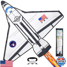 JOYIN Spaceship Kite Easy to Fly for Kids and Adults with 262.5 ft String, Large
