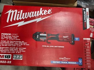 Milwaukee Force Logic M18 Press Tool Kit W/One Key With 1/2 - 2 Cts-V Jaws