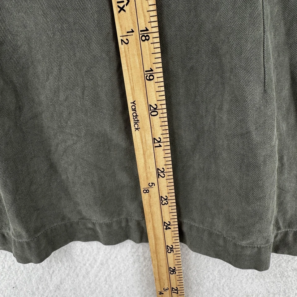 Tommy Bahama рубашка женщин средний серый 100% шелк на пуговицах длинным рукавом повседневный - Изображение 4 из 4