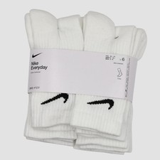 Nike Everyday Youth Dri-Fit Training Socks Size YTH5y-7y / WMN6-10 / MEN6-8 6 pk