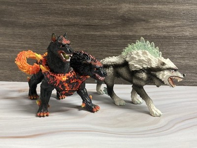 Schleich Eldrador Creatures Collectable Series 2017 Snow Wolf & Hell Hound