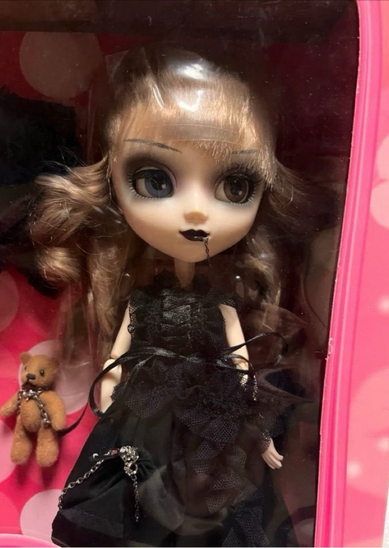 Poupée Little Pullip Noir - Jun Planning - Goth Mini Fashion - Rare
