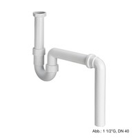 "Viega Siphon FüR SpüLe 1 1/2\"G, Dn 40, Ablaufbogen 90 Grad, Kunststoff, 129125"