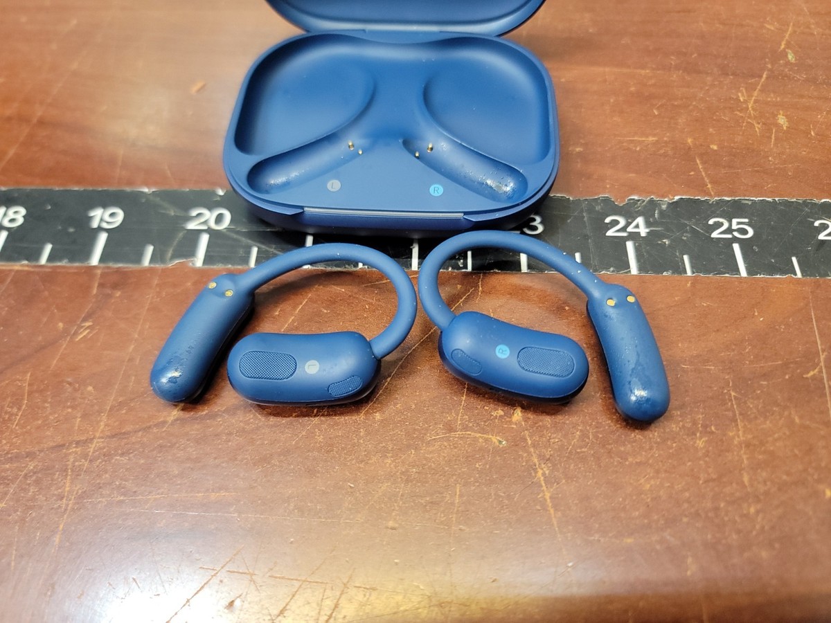 Blue Soundcore AeroFit 2 Open-Ear Headphones Wireless Earbuds | eBay