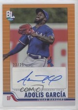 2023 Topps Big League Orange Foil /25 Adolis Garcia García #BLA-AG Auto 5sb