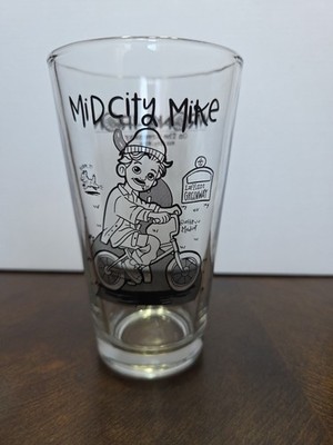 Mid City Mike Wrong Iron On The Greenway Restaurant Bar Pint Glass New Orleans 