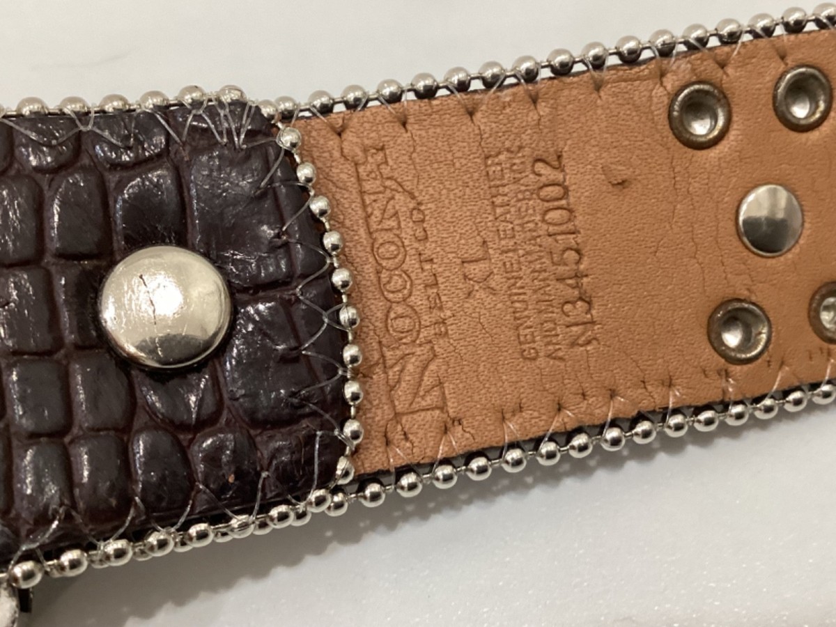 Nocona Western Womens XL Brown Hair On Hide Rhinestone Cowgirl Leather Studded NOCONA – Women main image 3