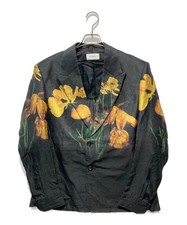 Floral linen tailored jacket