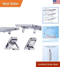 Adjustable Portable Laptop Stand - Ergonomic Aluminum Cooling Pad for 12-17 in