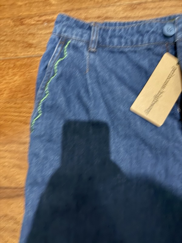 Brand New W/ Tags Women’s Princess Highway Fruit Denim Embroidered Culottes, 10