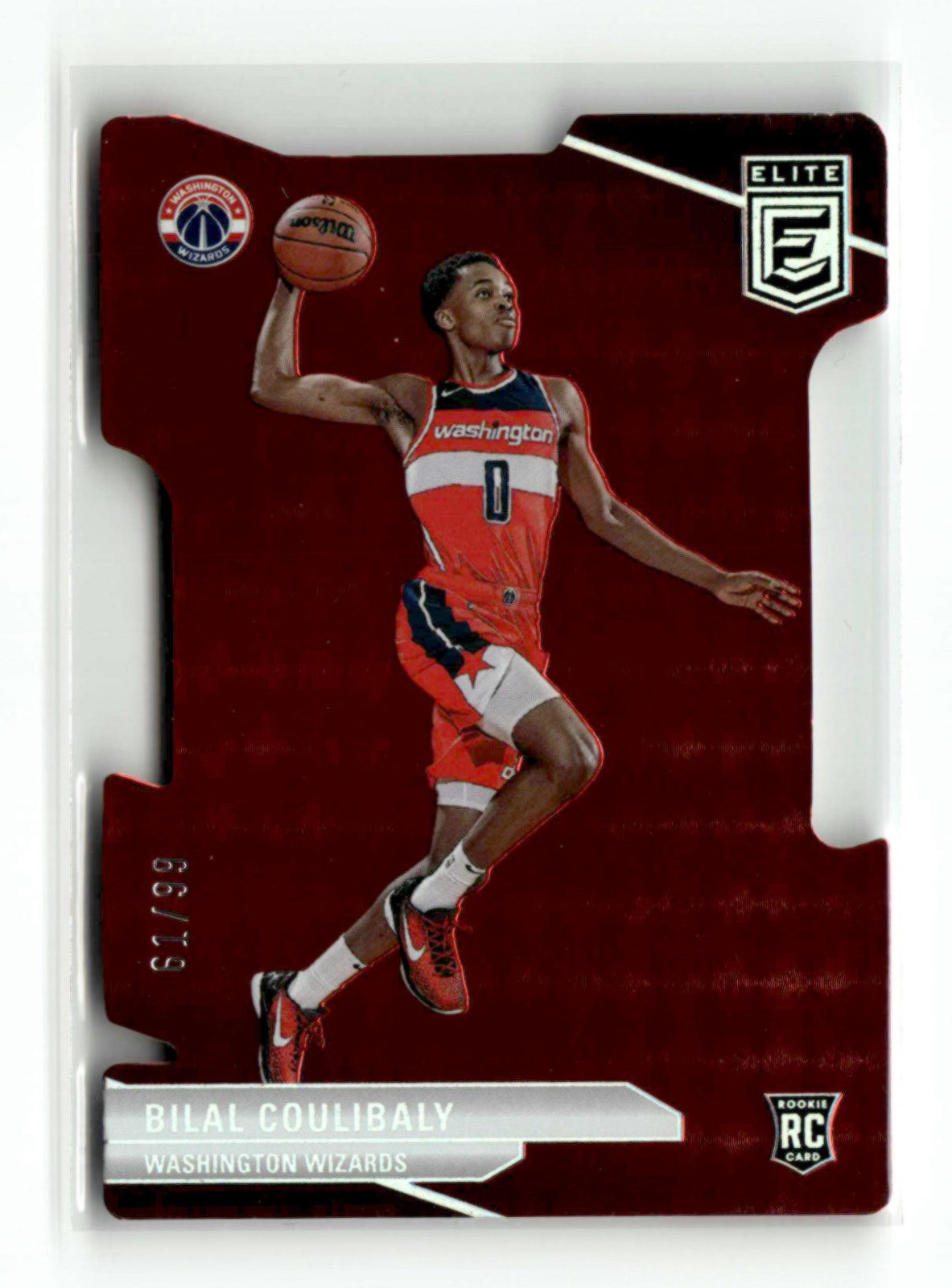 Bilal Coulibaly 2023-24 Donruss Elite RC Aspirations Red Die Cut 61/99 [jm5