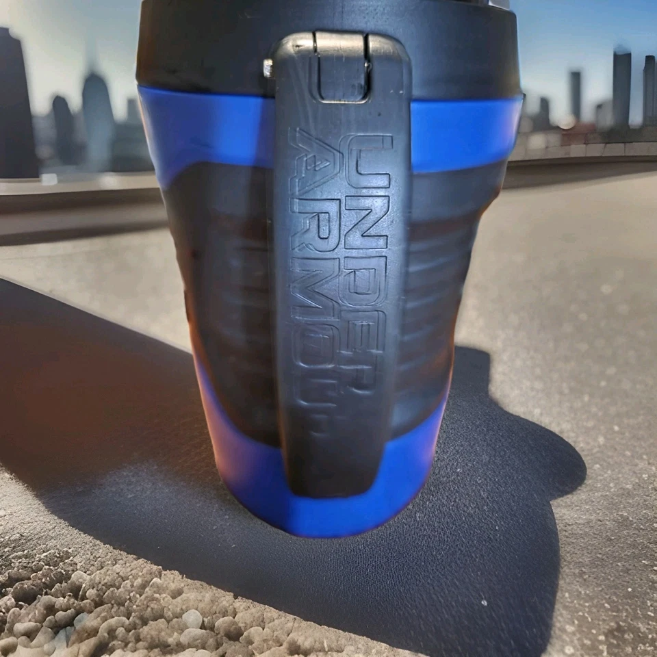 Under Armour Sideline Thermos 64 oz Jug Foam Insulated Water Bottle BLUE/Black - Image 3 of 4