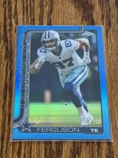 2025 Topps Chrome Jake Ferguson True Blue /150 Refractor #75 Cowboys Color Match