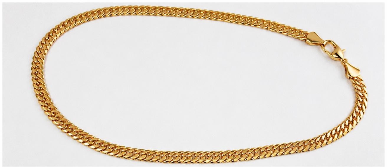 Gold Tone Cuban Link Chain Necklace Hip Hop Fashion Jewelry