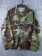 Vintage US Army 80s VTG Military Woodland Camo Camouflage Field Jacket S