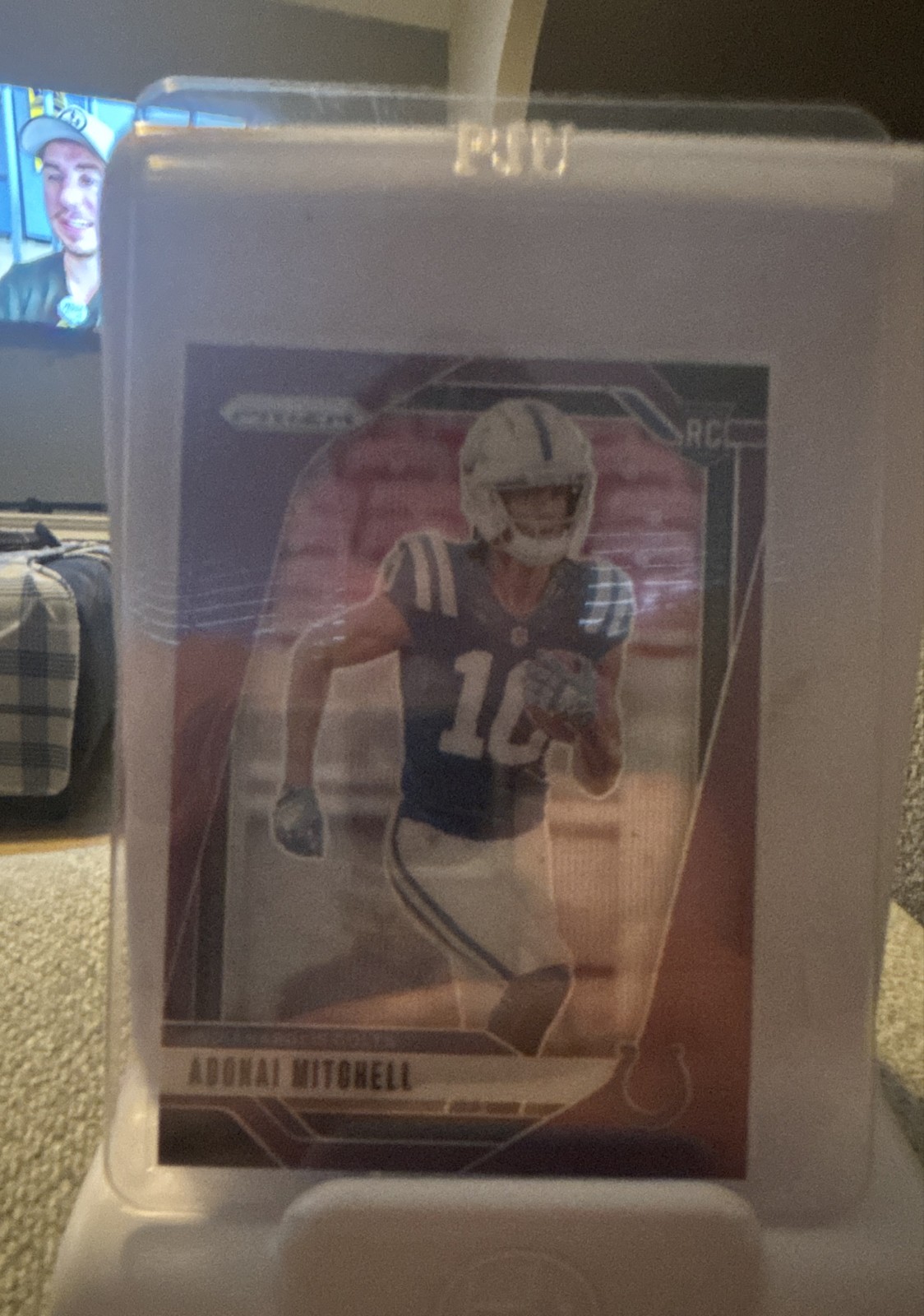 2024 Panini Prizm - Rookies Adonai Mitchell #303 Purple Wave Prizm /99 (RC)