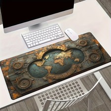 40 90cm1pc Steampunk Mechanical Design Mouse Pad - Large Gaming Keyboard Mat wit