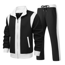 Mens Sweatsuits 2 Piece Sport Tracksuit Jogger Sweat Suits Jogging Outfits