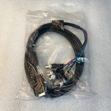 NEW DB9 to 5 BNC Male Breakout Cable – RGB Video/Test – Ferrite, AWM 2919, 6ft