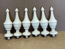 Lot of 6 New Maple WOOD FINIAL UNFINISHED FOR CLOCK, BED OR FURNITURE  FINIAL