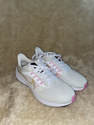 Size 9.5 - Nike Air Zoom Pegasus 39 White Gold Pink W