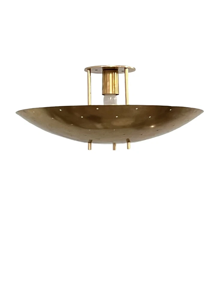 Flushmount light Pendant Mid Century Modern Raw Brass Sputnik chandelier light - Image 2 of 4