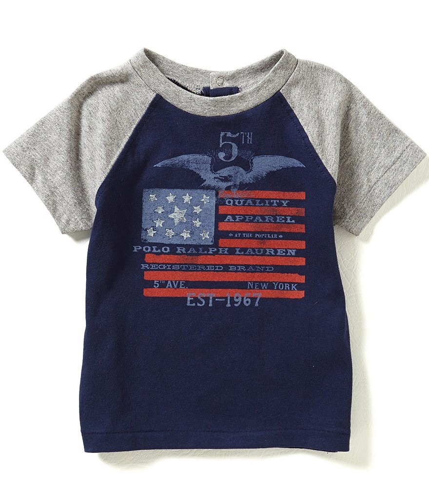 Ralph Lauren Childrenswear Baby Boys American Flag Color Block
