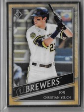 2020 Topps Transcendent Christian Yelich Silver Framed Icons Base #6/95