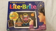 Lite-Brite Light Up Toy with Pegs Mr. Potato head and Other Sheets Vintage 1999