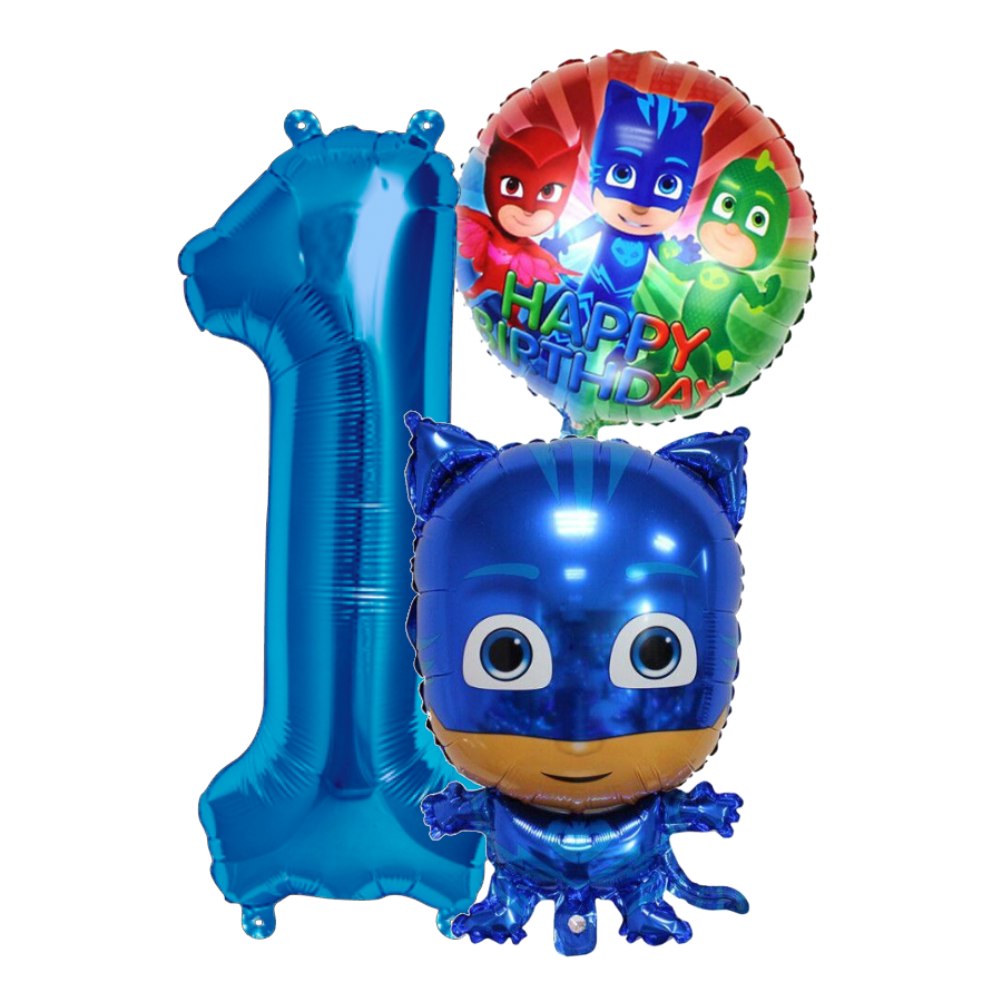 Amscan Folienballon PJ Masks Sing A Tune, 71 Cm, Mit Musik, Wiederbefüllbar, Für Kindergeburtstage