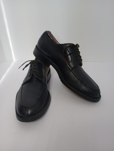 Bruno Magli Split Toe Oxford Black Leather Shoes 9.5 W Italy - Picture 5 of 9