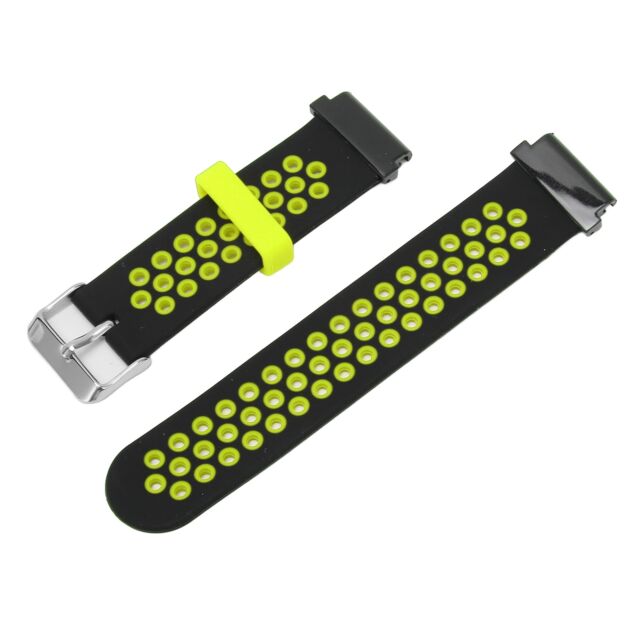 (Black Green)Watch Band Silicone Quick Release Adjustable Sport Watch Smart HG5 ZN10263