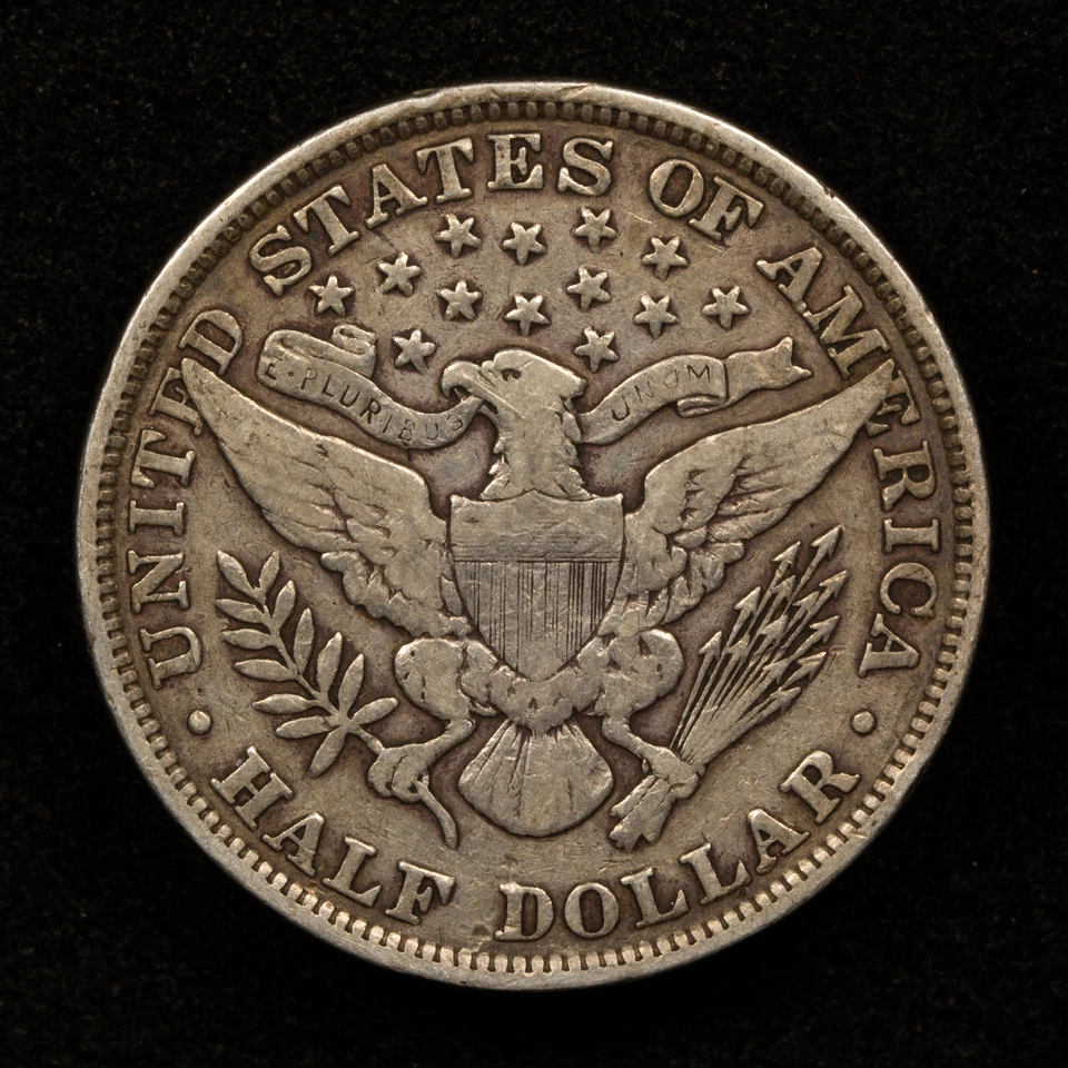 1897 50c Barber Silver Half Dollar - VF Details Semi Key Date - SKU-H1729 - Image 4 of 4