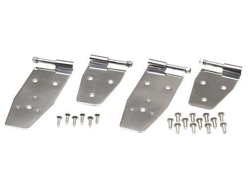 Charnières de porte Jeep Wrangler YJ en acier inoxydable pour portes pleines d'origine
