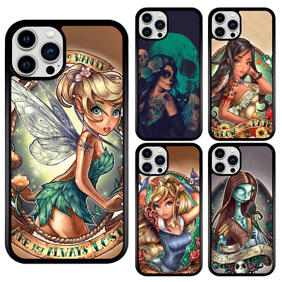 Tattoo Princess Sublimation Phone Case Fit For iPhone 15 promax & S23 S22 A53 5G