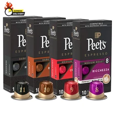 Gifts, Espresso Coffee Pods Variety Pack, Dark & Medium Roasts, Intensity 8-11, 