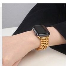 Heart Knit Stainless Steel Metal Band For Apple Watch S10/9/8/7/6/5/4/Ultra/SE
