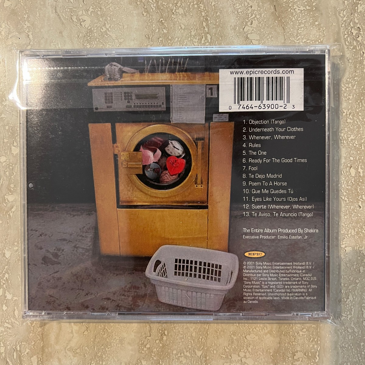 CD Shakira Laundry Service 2001 Sony Music Epic Records (NEW) | eBay