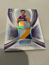 Sasha Vujacic Lakers Jersey Patch Card # 7/75 SP Game Used Upper Deck!! 