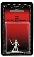 Ral Partha 03-083 Zora Gypsy Swordswoman Player Character Female Warrior Rogue
